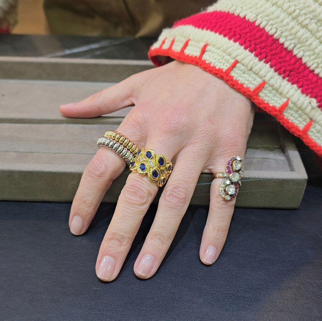 Sapphire Labyrinth Ring