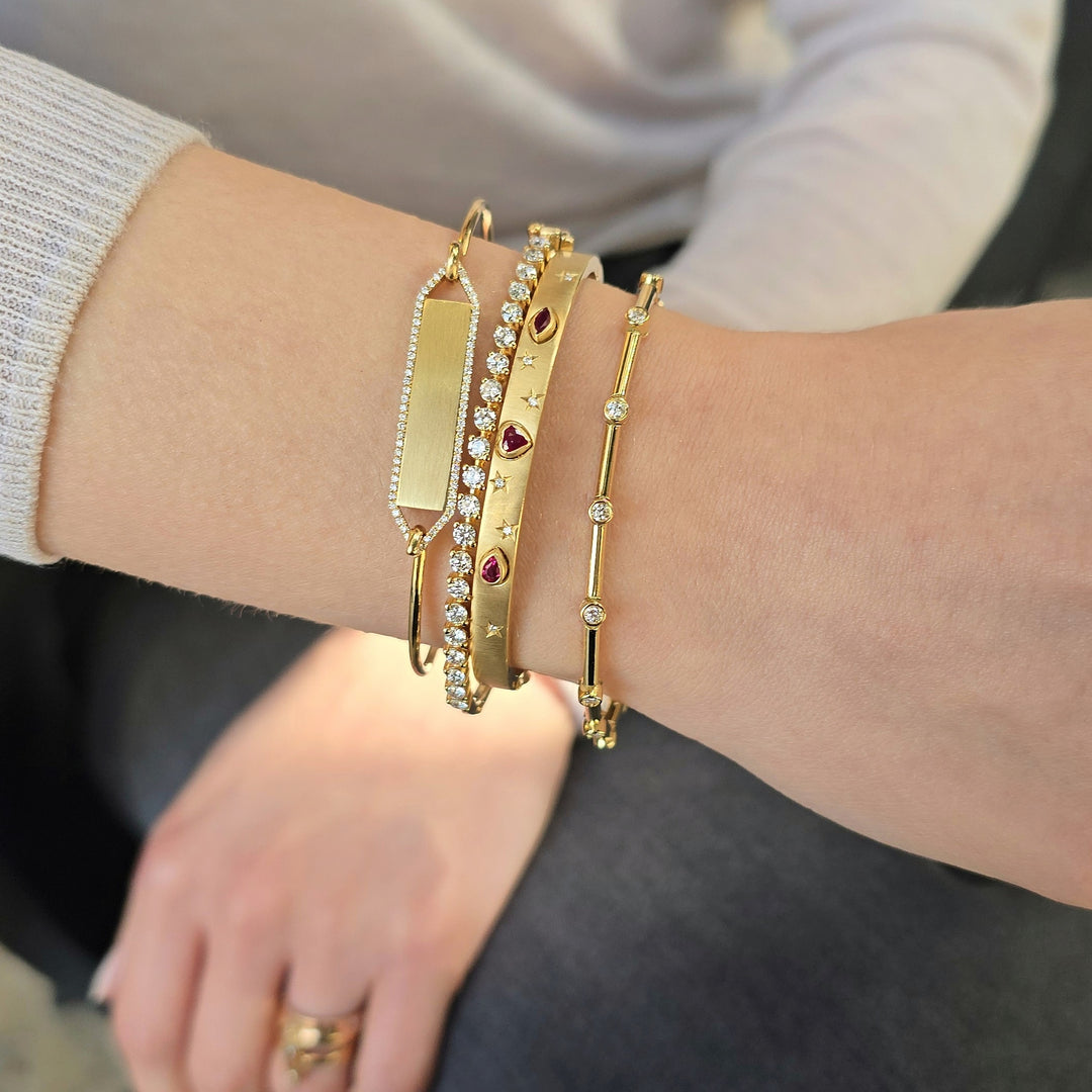 Rodded Tennis Bracelet