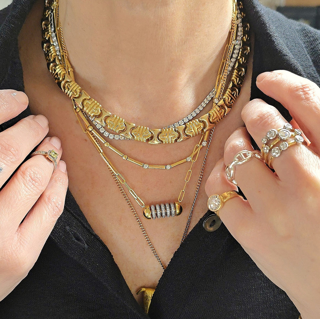 Spinning Capsule Necklace