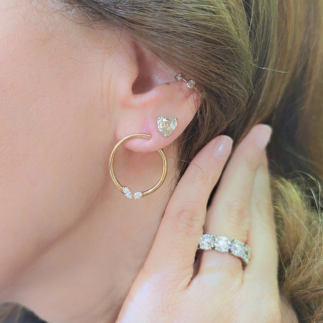 Diamond Whisper Hoops