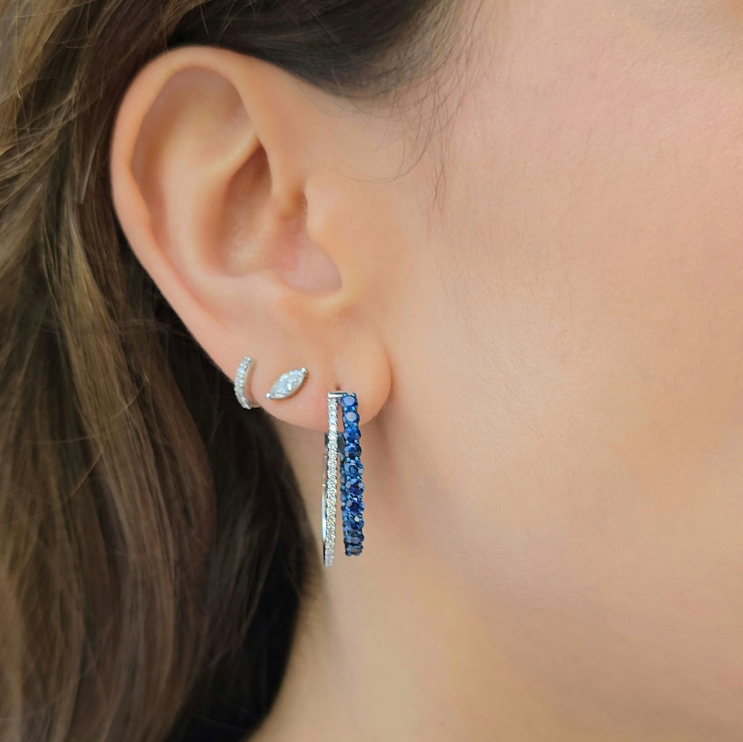 Blue Muse Hoops