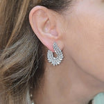 Load image into Gallery viewer, Diamond Plume Earrings
