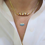Load image into Gallery viewer, Blue Eye Diamond Necklace
