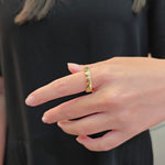 Load image into Gallery viewer, Gold Hearts Ring
