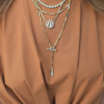 Load image into Gallery viewer, Diamond Orbit Lariat Necklace
