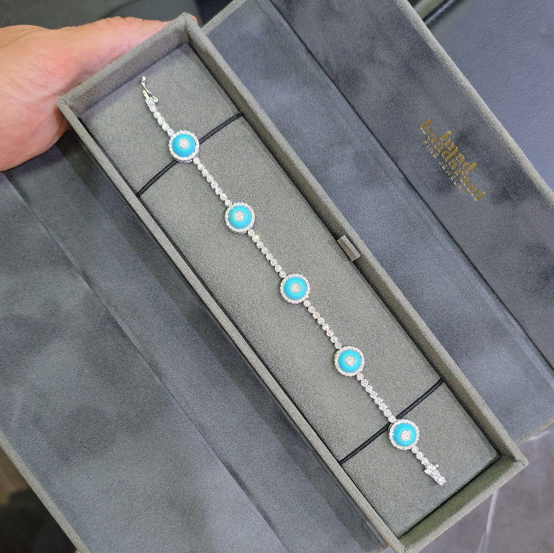 Aqua Bloom Bracelet