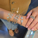 Load image into Gallery viewer, Pear-Diamond Halo Tubogas Bracelet
