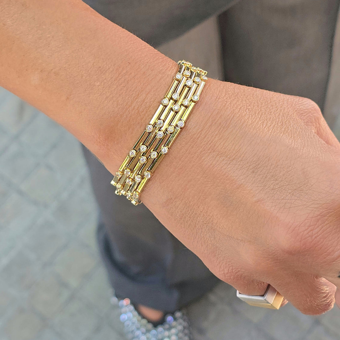 Rodded Tennis Bracelet