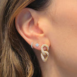 Load image into Gallery viewer, Pavé Curb earrings
