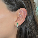 Load image into Gallery viewer, Emerald Trinkle Earrings
