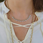 Load image into Gallery viewer, Bubbly Pear &amp; Round Diamond Necklace
