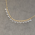 Load image into Gallery viewer, Bubbly Pear &amp; Round Diamond Necklace
