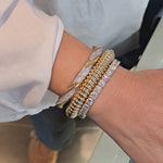 Load image into Gallery viewer, Chunky Ribbed Gold Bracelet
