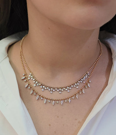 Raindrop Diamond Necklace