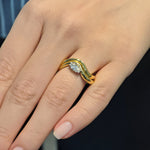 Load image into Gallery viewer, Marquise Ripple Ring
