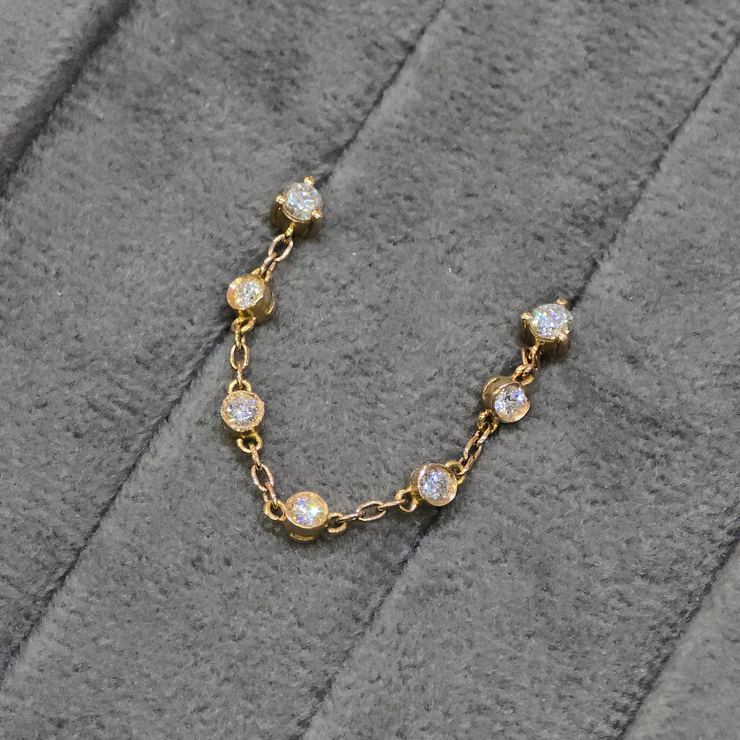 Double-Drop Diamond Studs