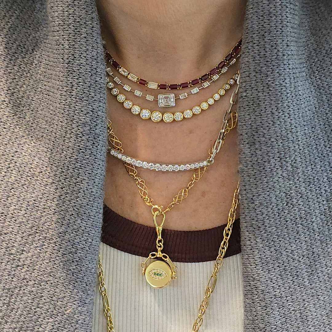 Squared-Illusion Joya Necklace