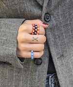 Load image into Gallery viewer, Enamel Diamond Domes Ring

