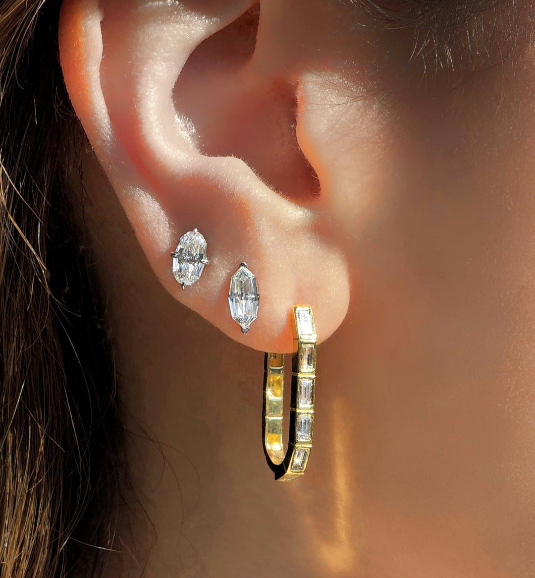 Axis Baguette Hoops
