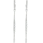 Load image into Gallery viewer, Graduated Diamond Charm Hoops
