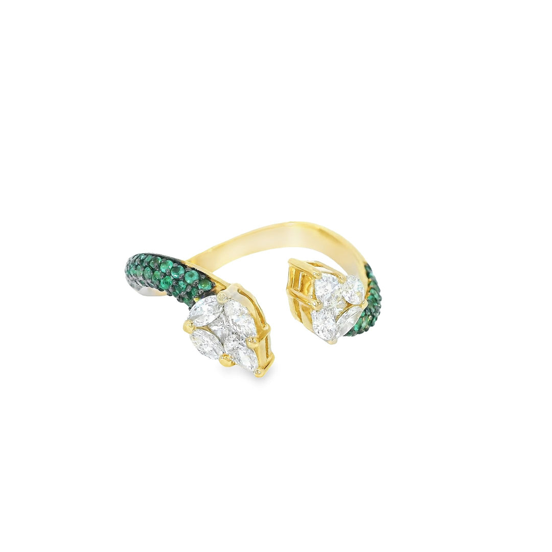 Emerald Stem Ring