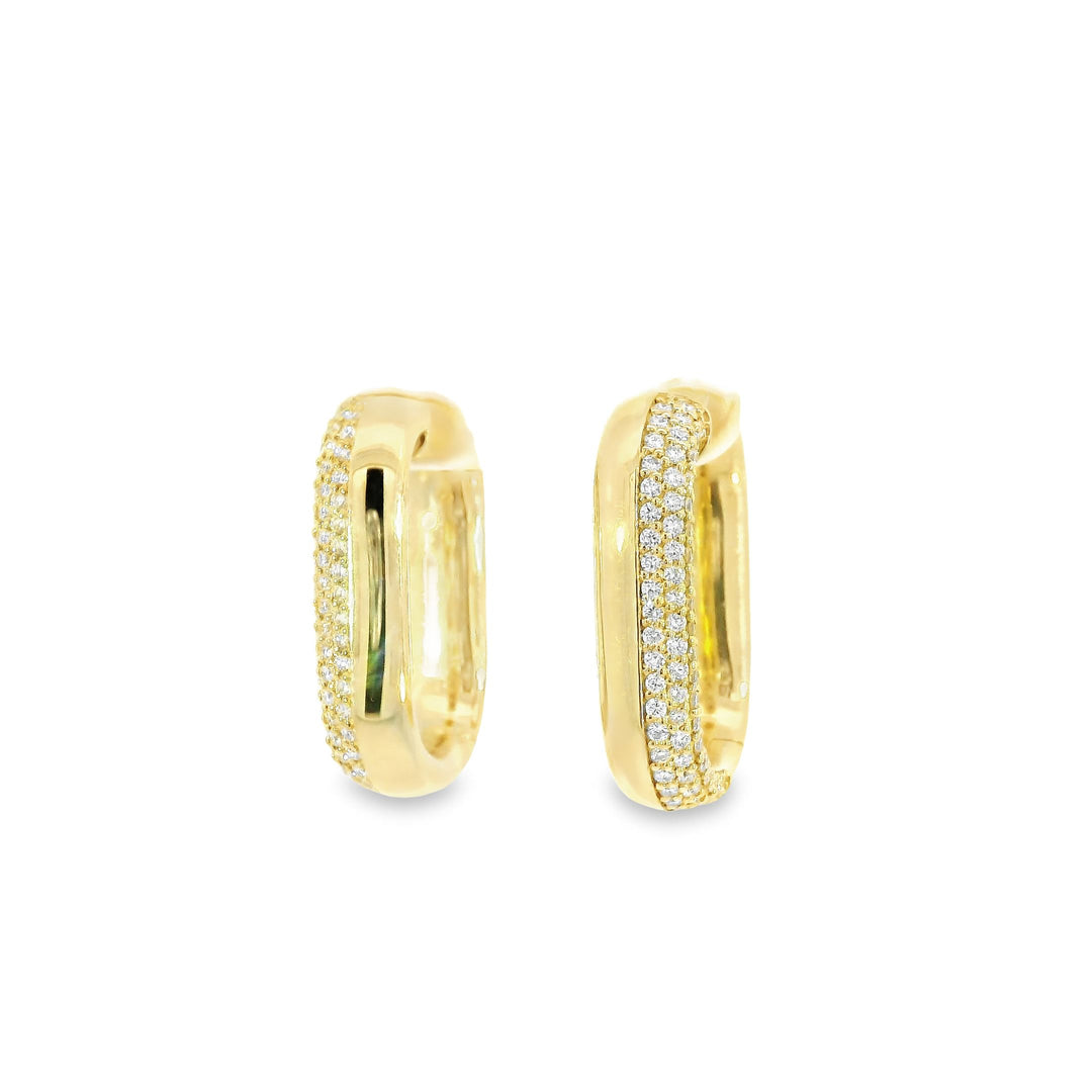 Double Dipped Diamond Hoops
