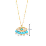 Load image into Gallery viewer, Blue Eye Diamond Necklace
