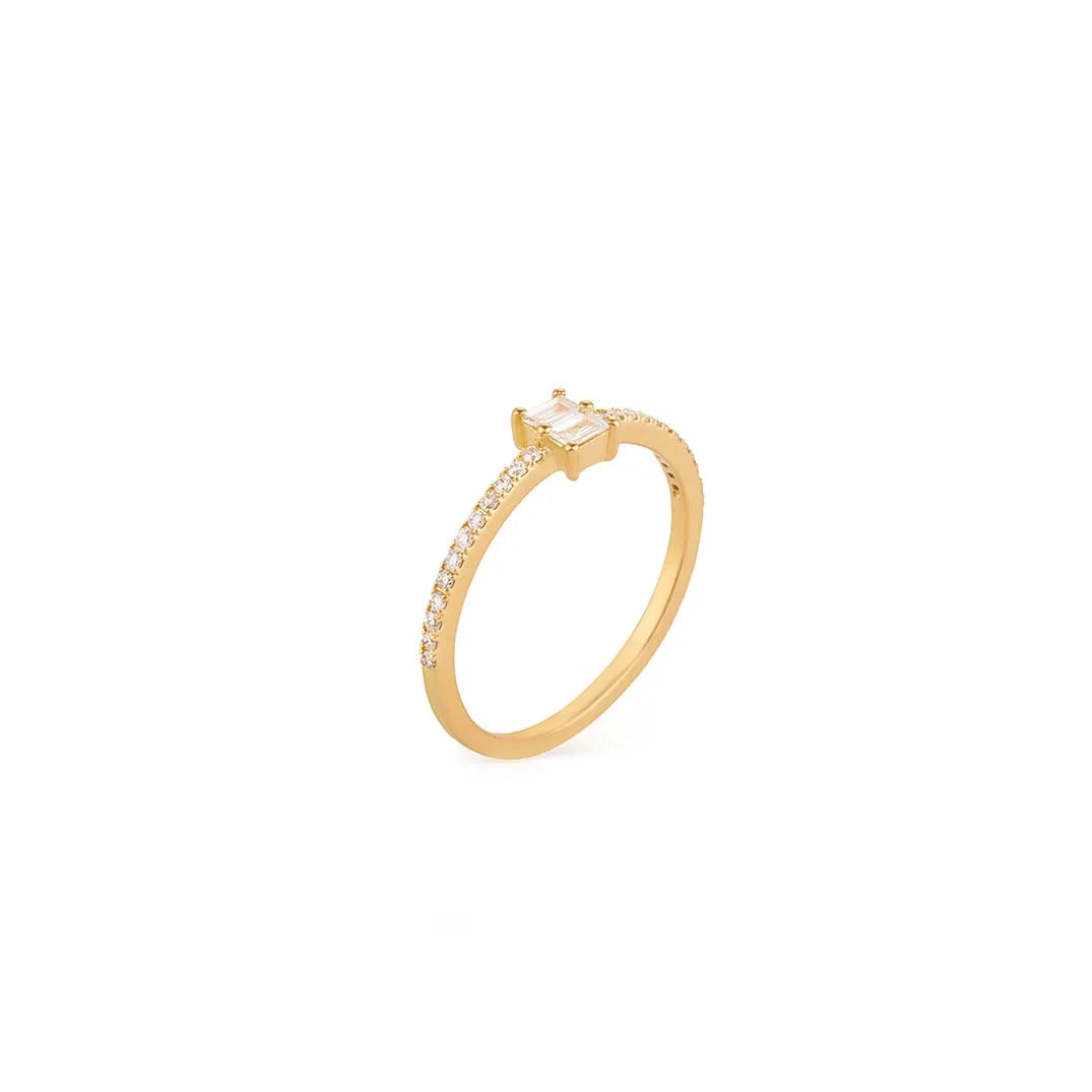Mini baguette stack ring