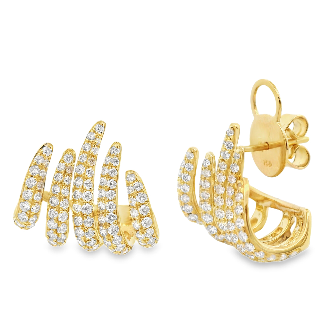 Diamond Claw Earrings