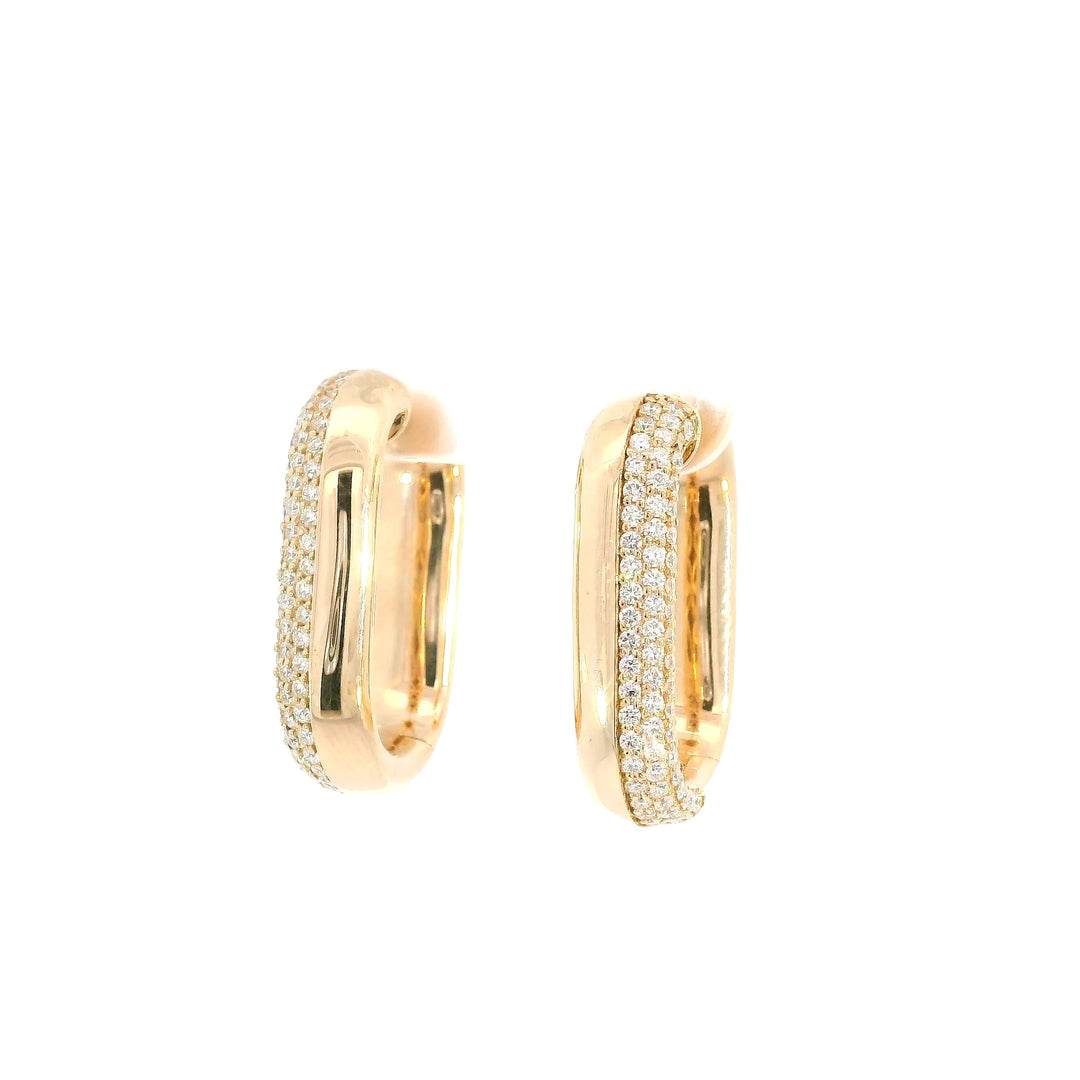 Double Dipped Diamond Hoops