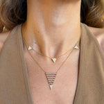 Load image into Gallery viewer, Diamond Pyramid Necklace
