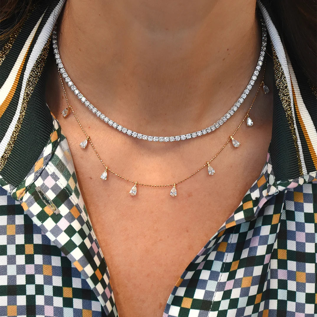 Dangling Pear Diamonds on Bubbles Chain