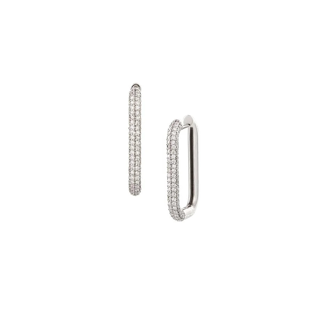 Rectangle Diamond Hoops