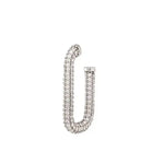 Load image into Gallery viewer, Large Tube Diamond Pavé Hoops
