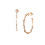 Load image into Gallery viewer, Diamond Checkpoint Hoops
