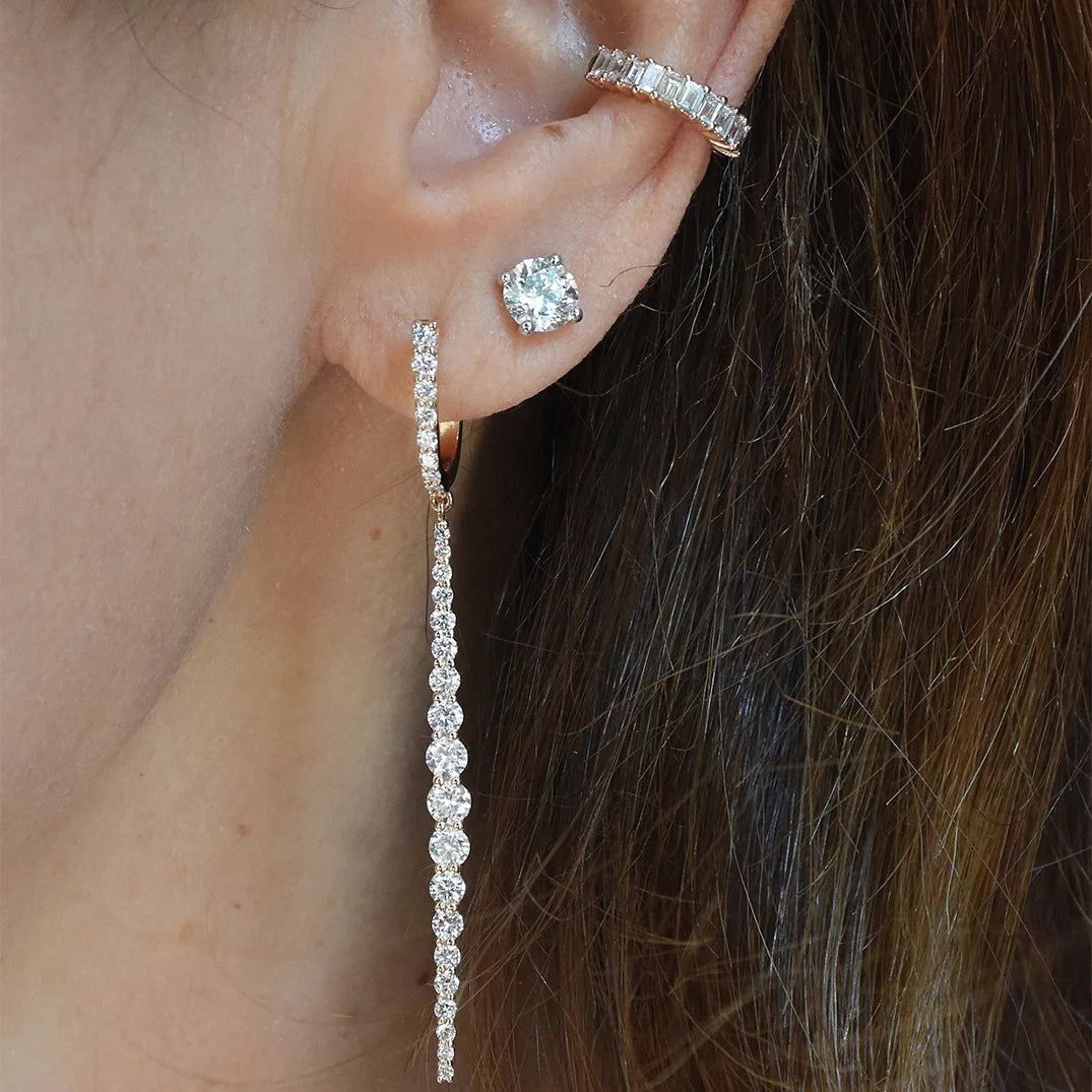 Piercing-less Baguette Ear Cuff