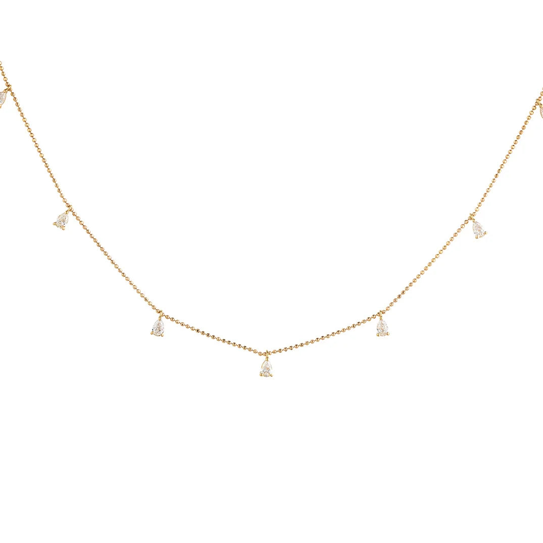 Dangling Pear Diamonds on Bubbles Chain