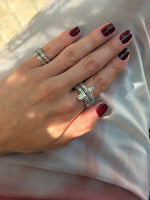 Load image into Gallery viewer, Emerald Cut Ribbed Ring
