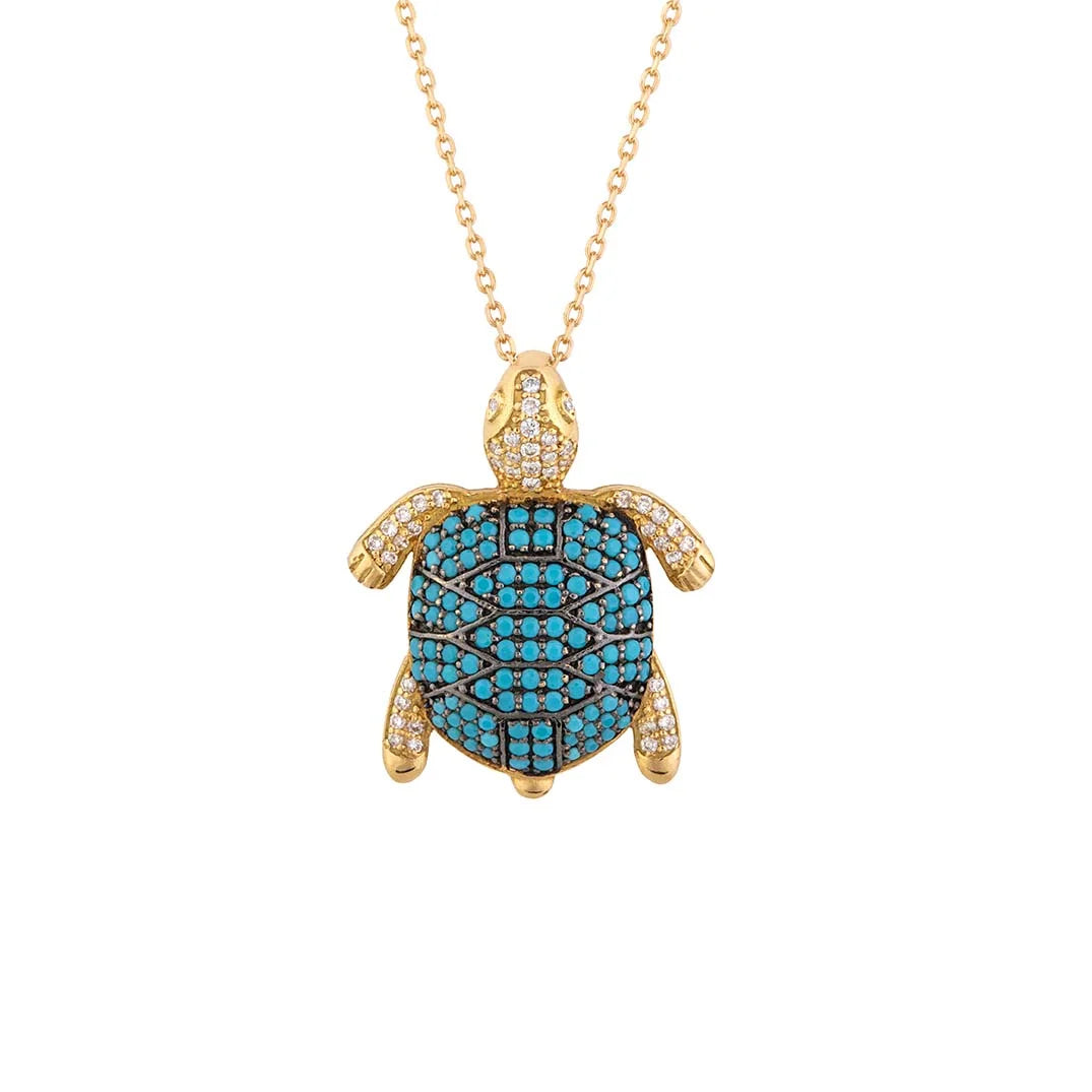 Diamond & Turquoise Sea Turtle
