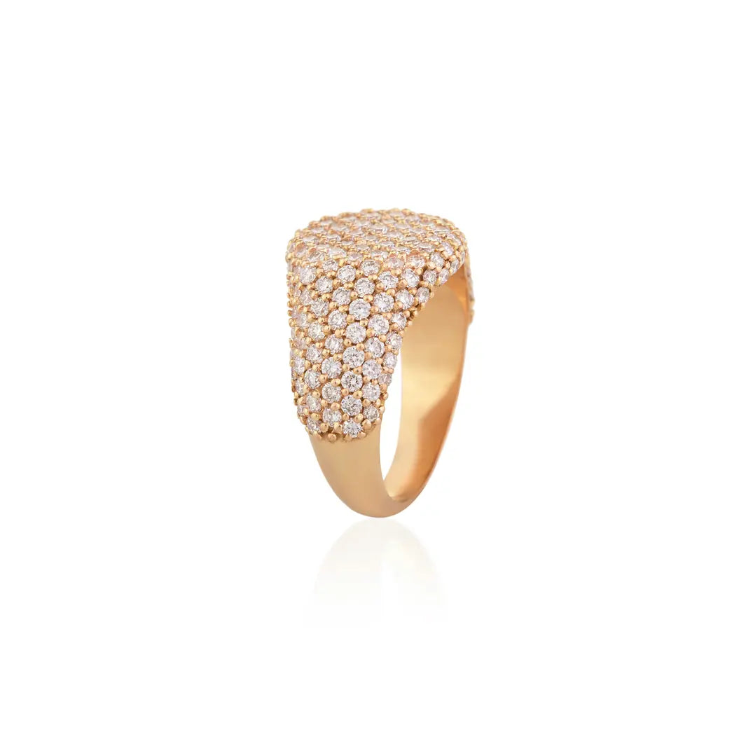 Full Diamond Pavé Pinky Ring