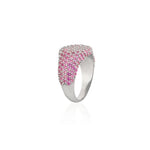 Load image into Gallery viewer, Full Pink Sapphire Pavé Pinky Ring
