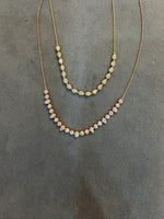 Load image into Gallery viewer, Pear Bezel Line Necklace
