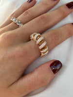 Load image into Gallery viewer, Diamond Twist Ring
