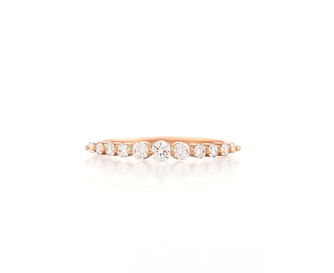 1 Row Graduated Diamonds band