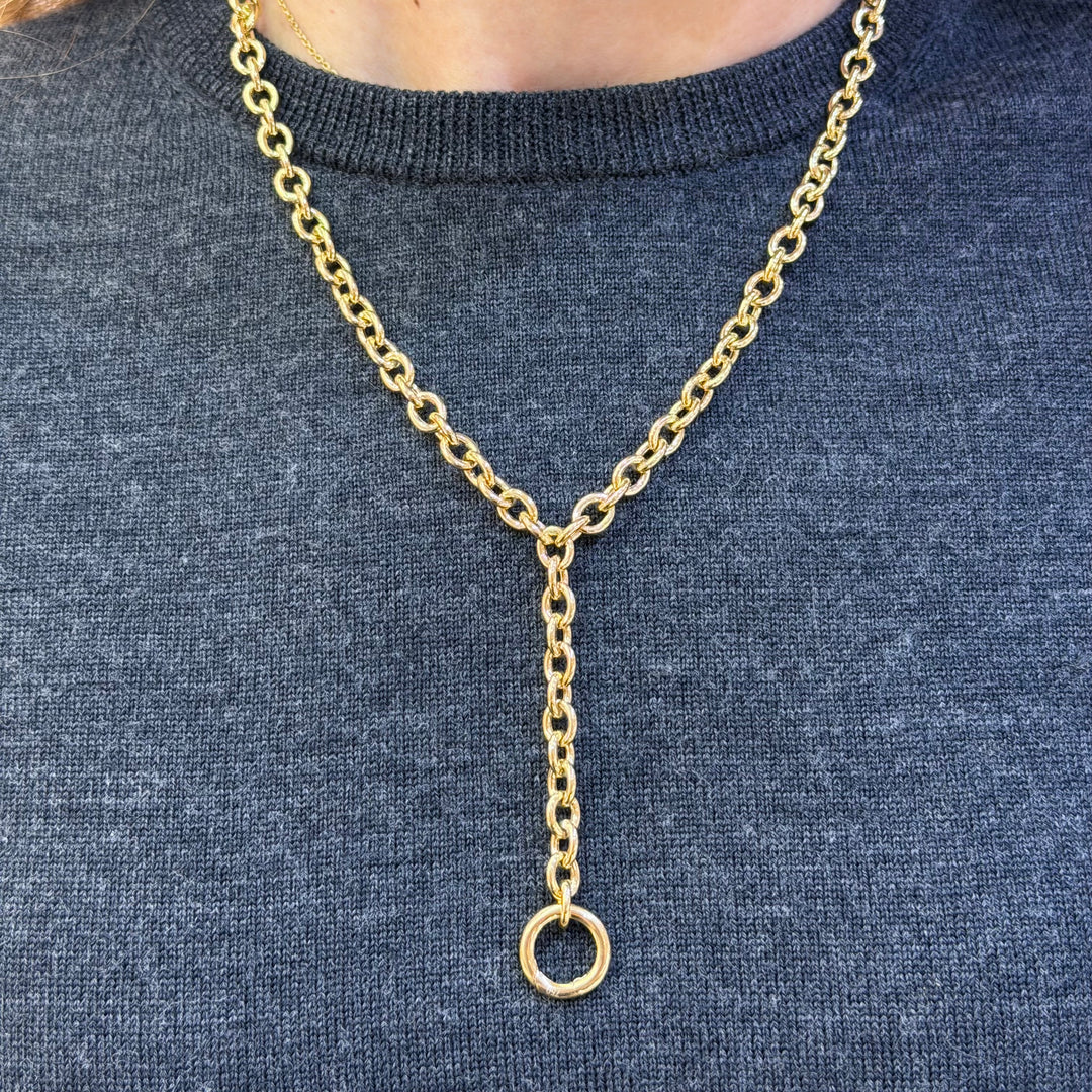 Halo Drop Lariat Chain