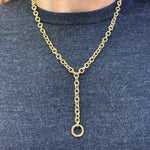 Load image into Gallery viewer, Halo Drop Lariat Chain
