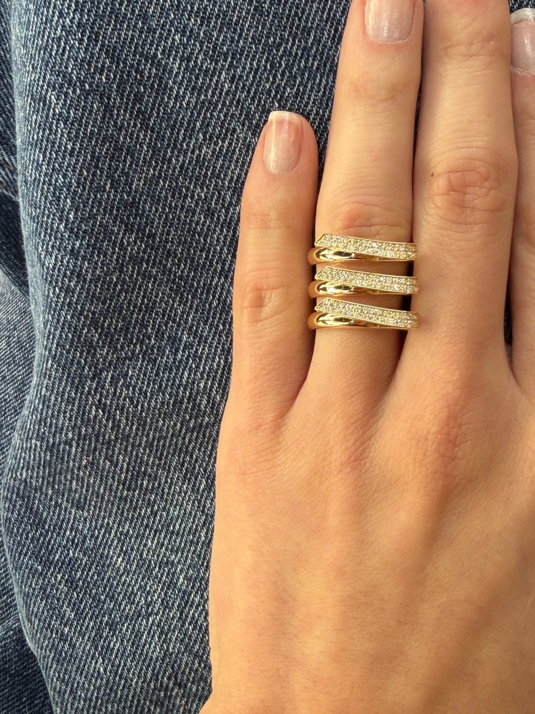 Triple Sweep Ring