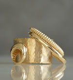 Load image into Gallery viewer, Hammered Gold Cuff
