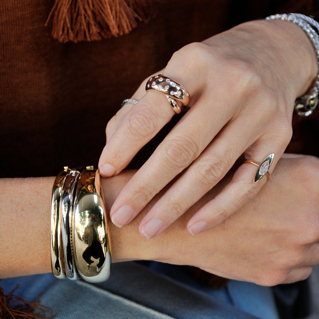 Polkadot Criss Cross Ring