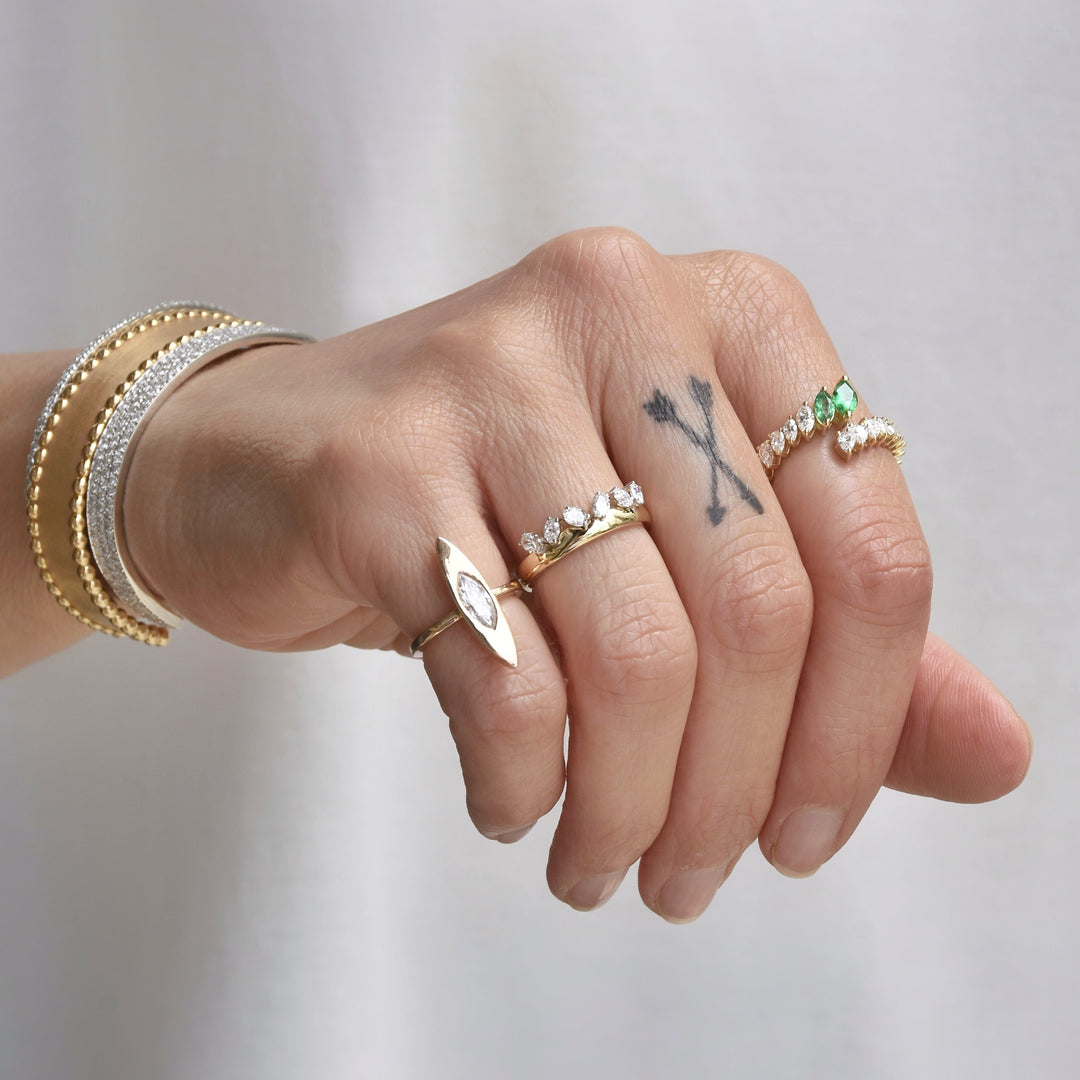 Pears, Emeralds & Marquise in a Wrap